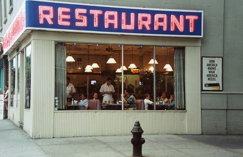 Monk's Exterior Was A Real NYC Diner
