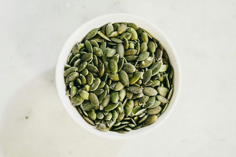 Pumpkin Seeds (Hulled, Roasted) — 156 mg per ounce