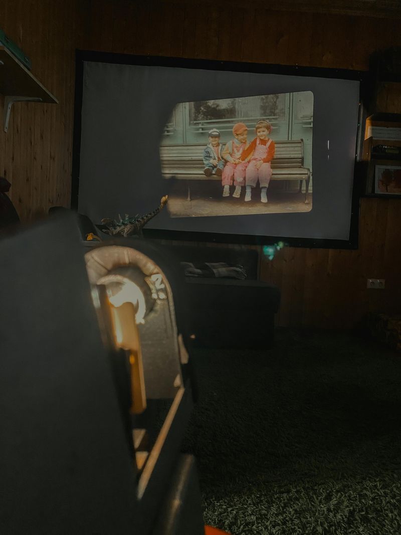 Family Photo Slides That Turned The Living Room Into A Theater