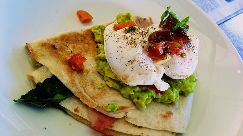 Mozzarella and Spinach Quesadilla