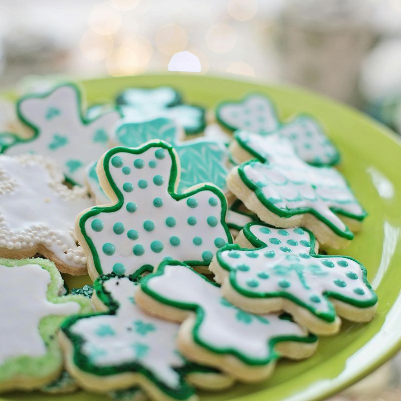 Clover-Shaped Shortbread Cookies
