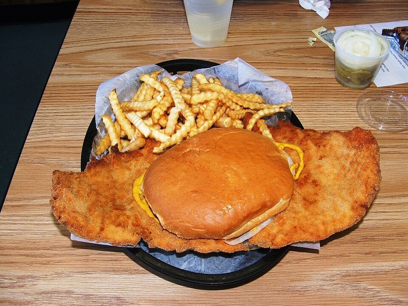 Fried Pork Tenderloin Sandwich
