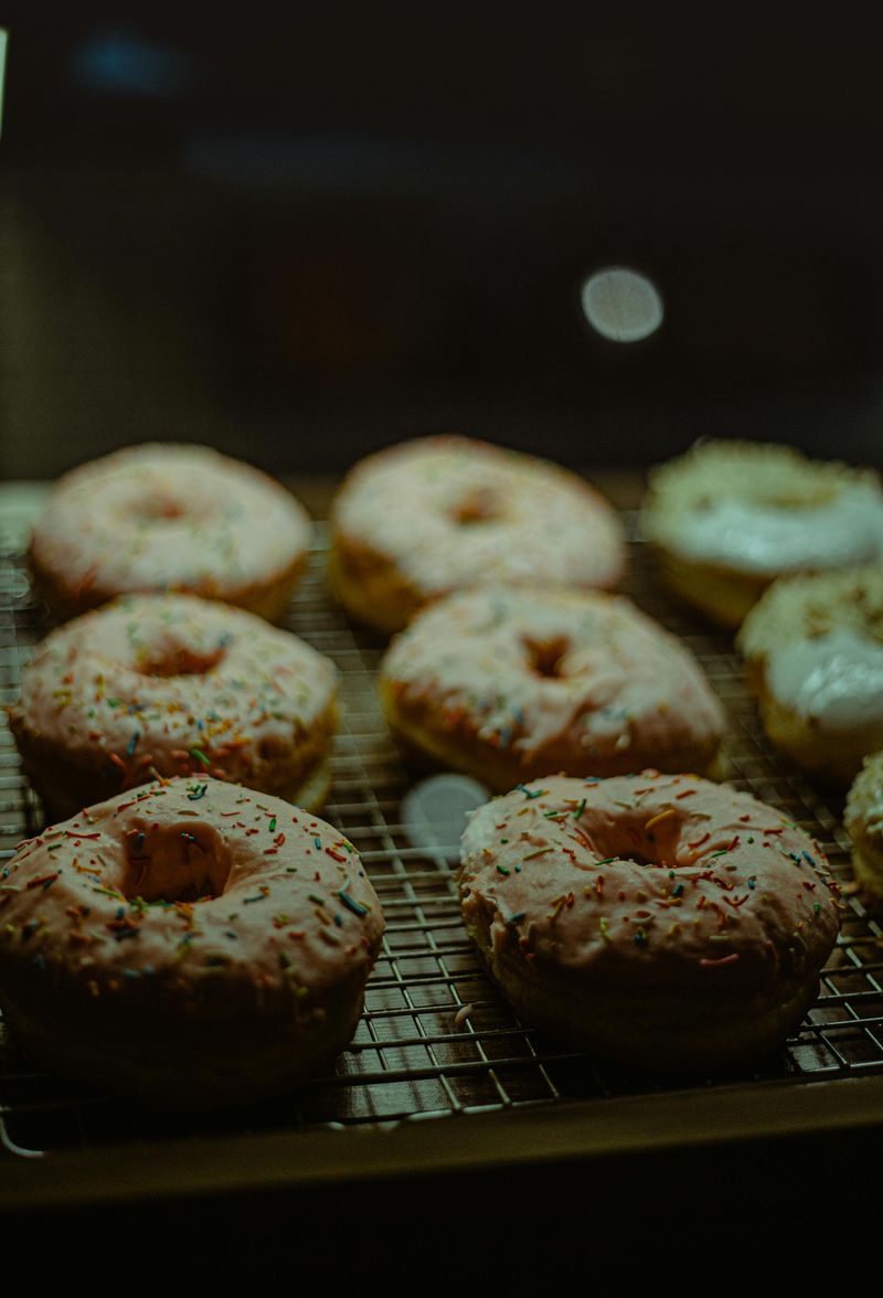 Green Sprinkle Doughnuts