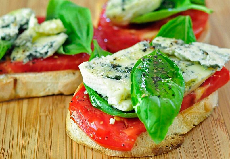 Caprese Tea Sandwiches