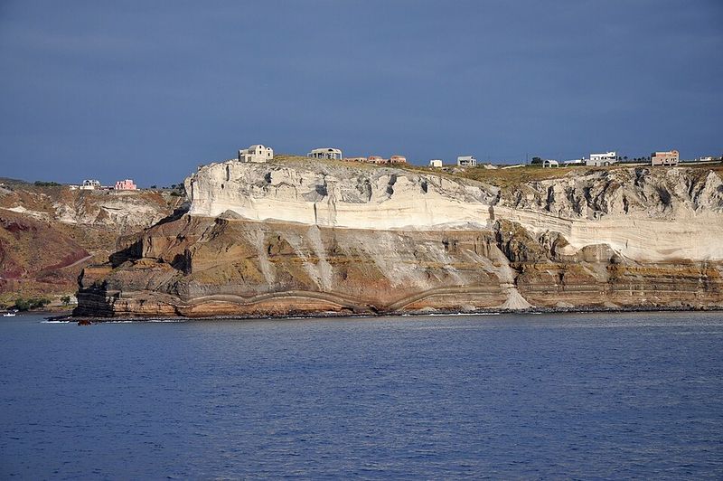 Santorini Caldera Cliffs Greece