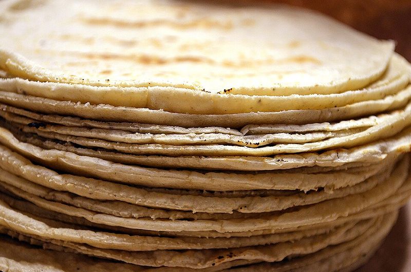 Tortillas Over Bread