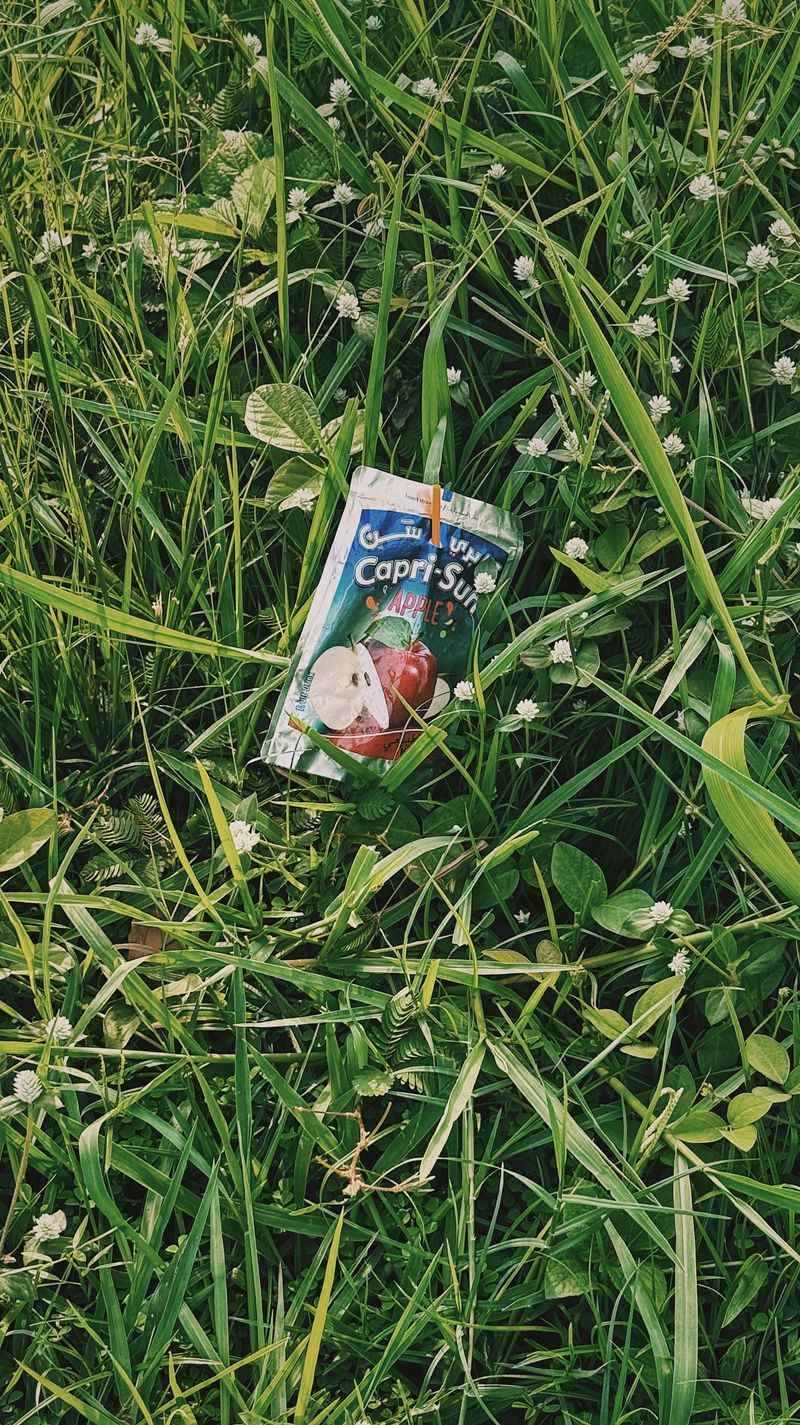 Capri Sun Pouch, Stabbed with the Straw After Missing the Hole Once