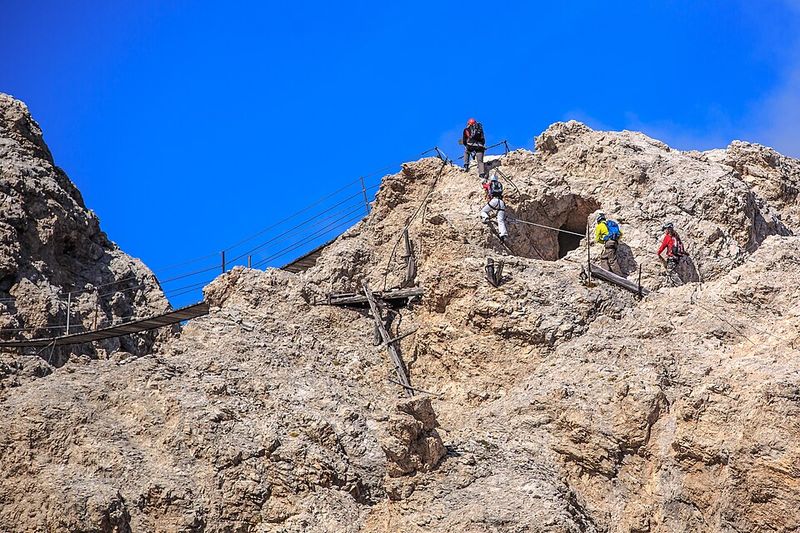 Via Ferrata Routes Dolomites Italy