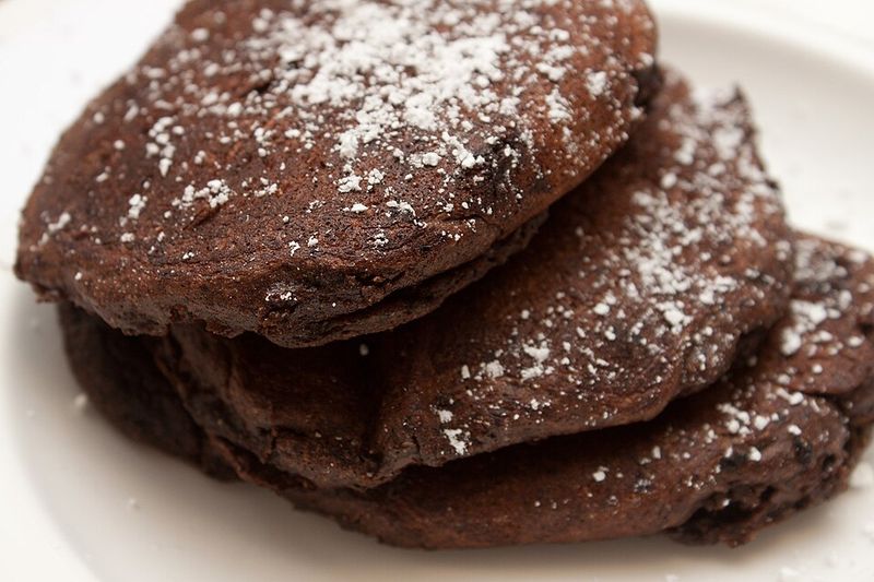 Mint Chocolate Chip Pancakes