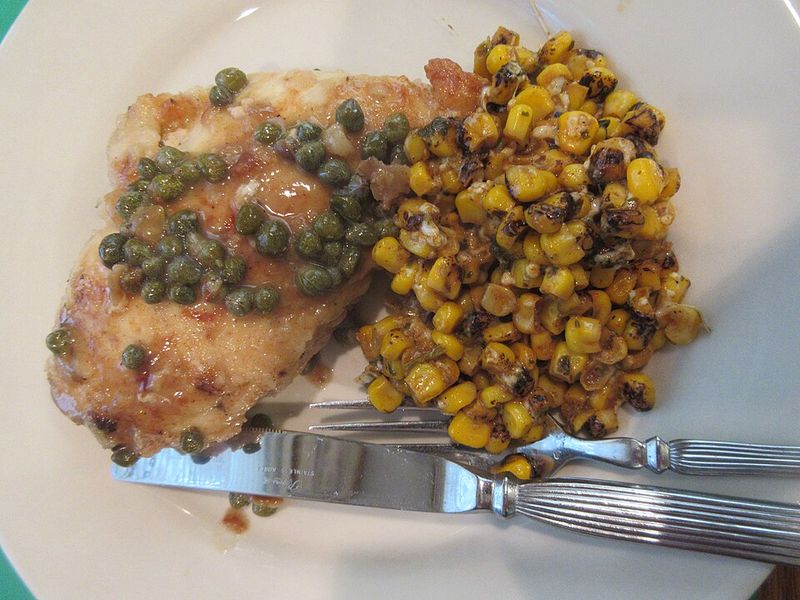 Pan-Roasted Chicken with Corn Relish