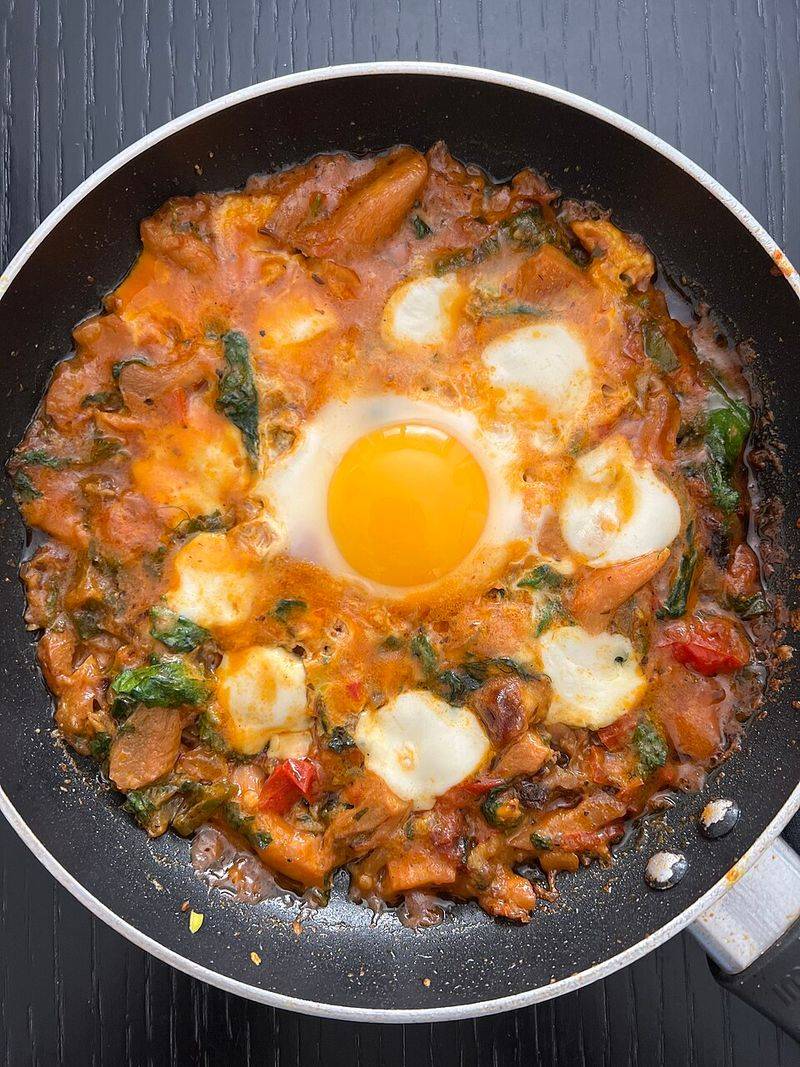 Spinach and Mozzarella Stuffed Mushrooms