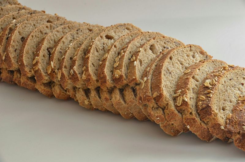 Whole-Wheat Bread — 46 mg per 2 slices