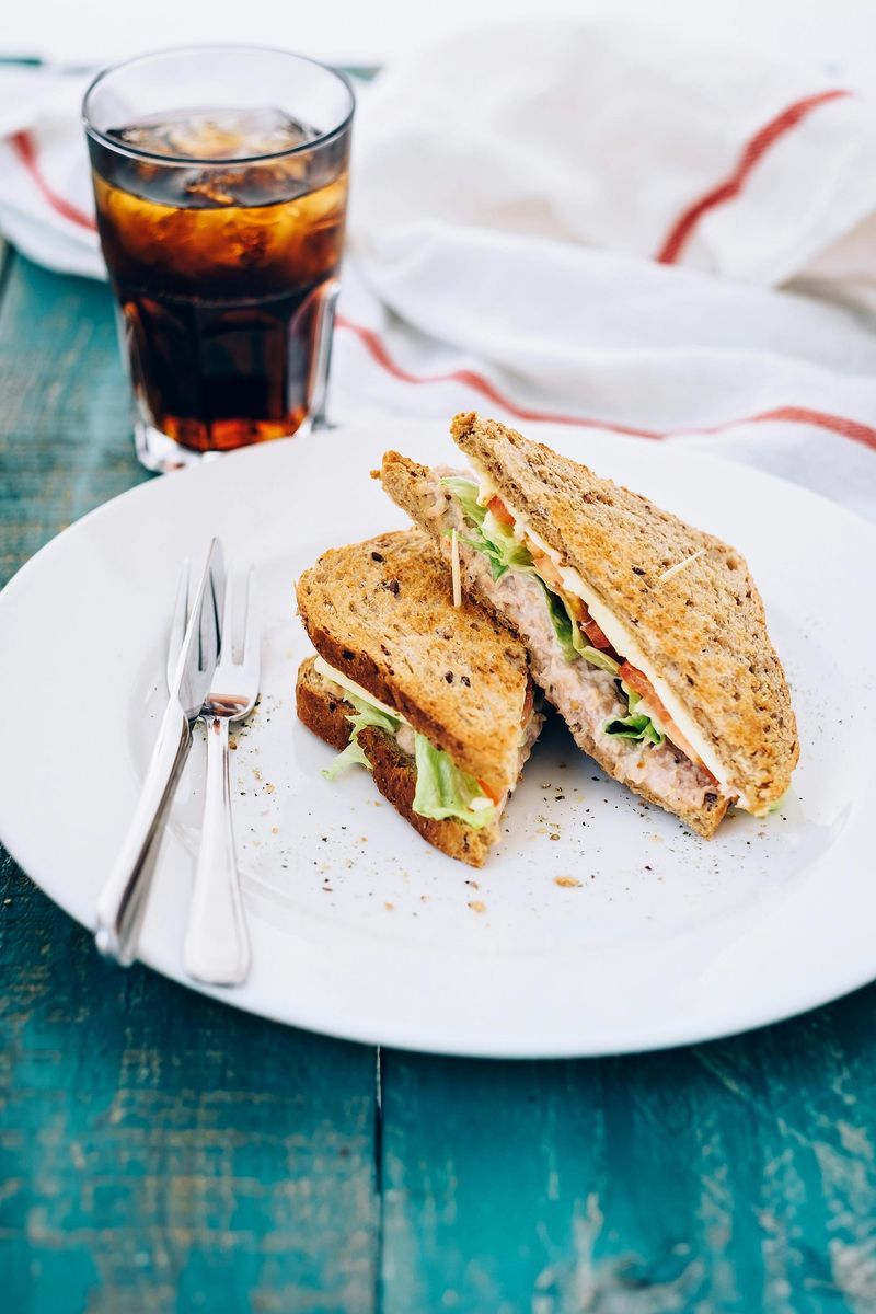 Tuna Salad Sandwich in a Little Plastic Container