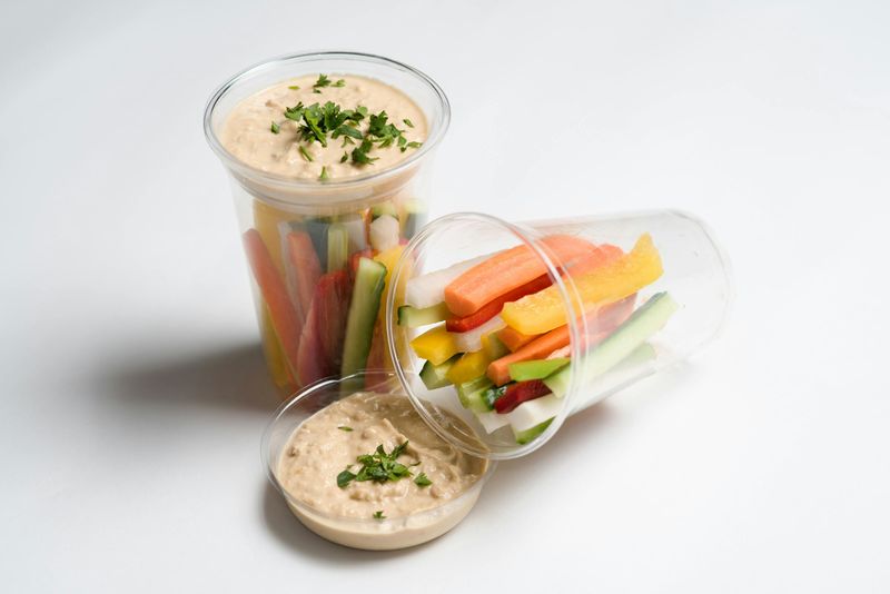 Veggie Cups with Ranch Dip