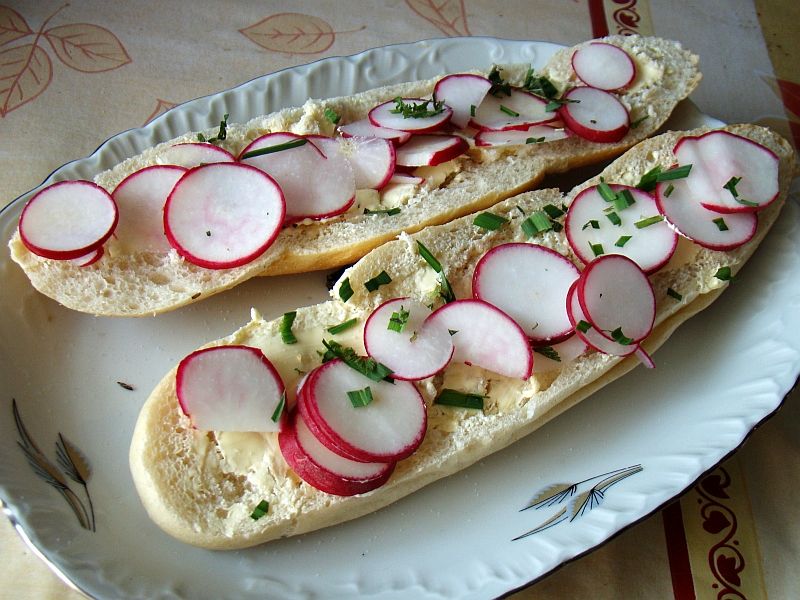 Radish and Butter Tea Sandwiches