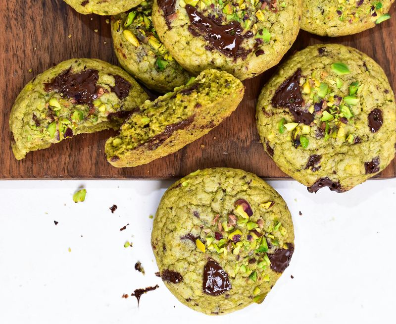 Matcha White Chocolate Cookies