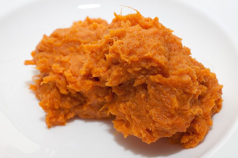 Mashed Sweet Potato with Maple and Salt