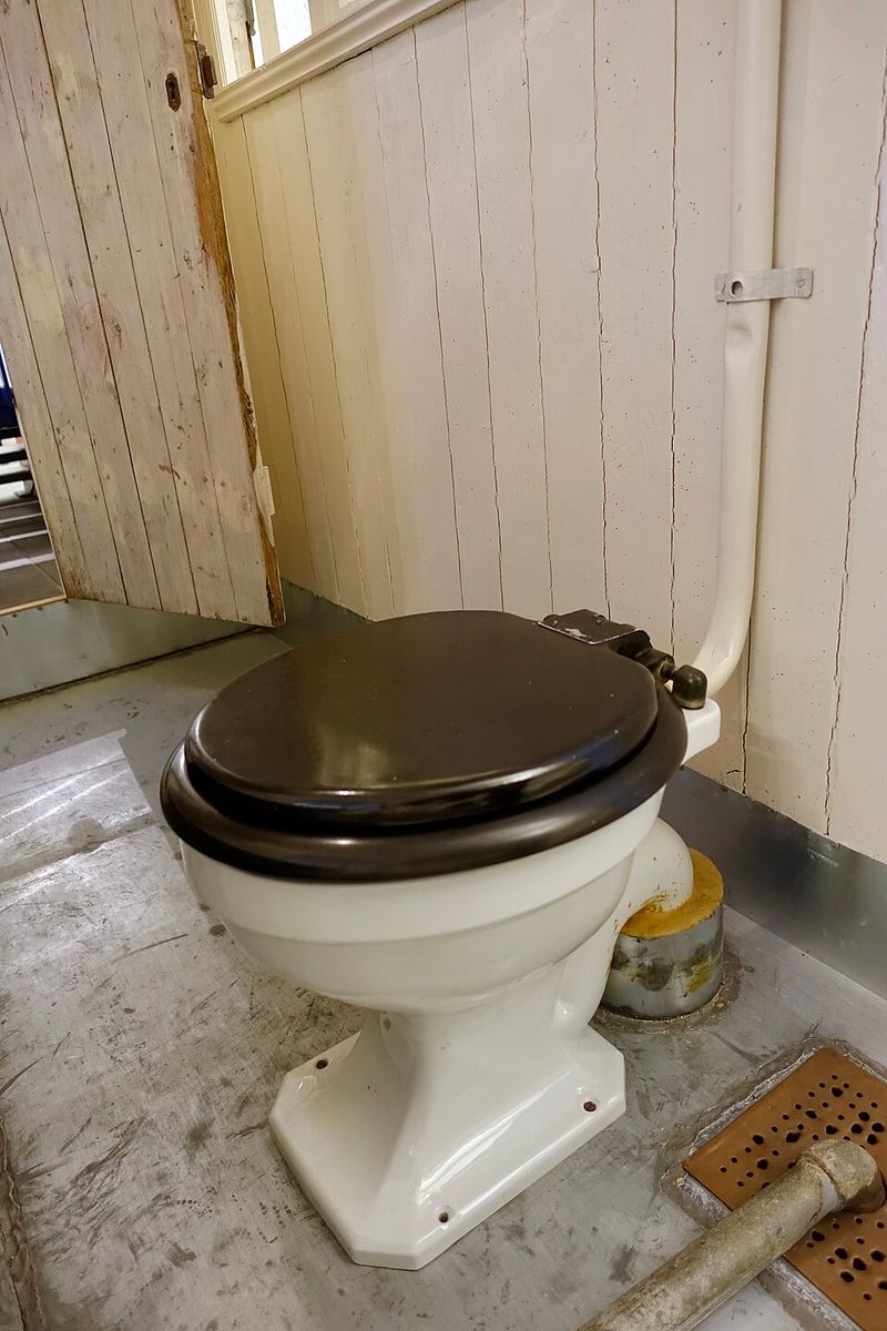 Flushing An Indoor Toilet At Home