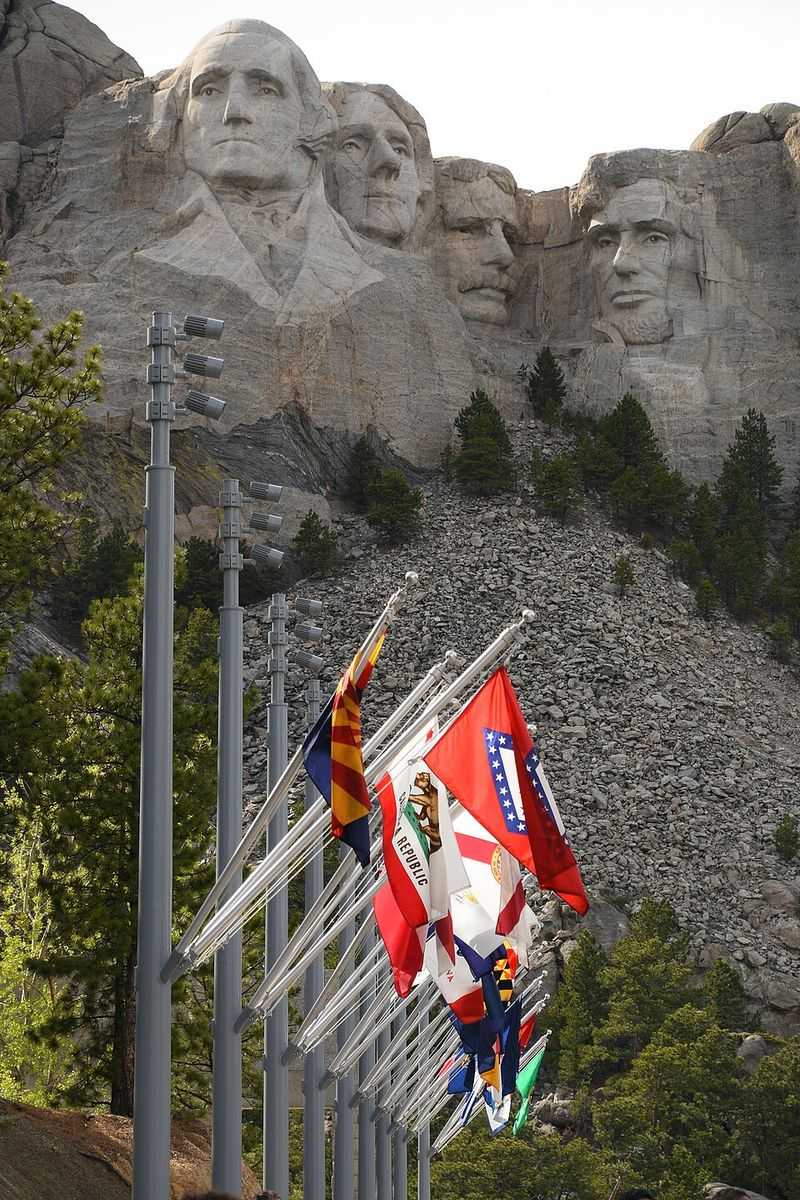 The Avenue Of Flags Rounds Out The Memorial