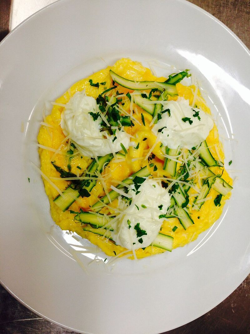 Asparagus, Goat Cheese, And Parsley Frittata