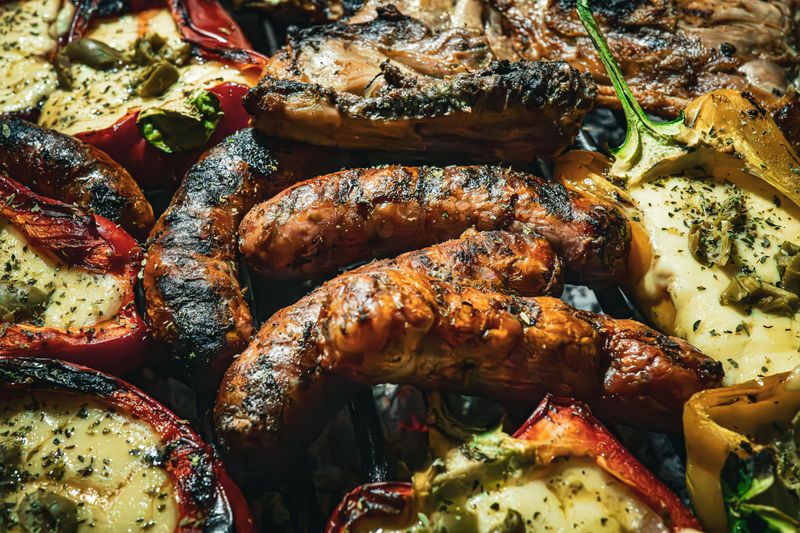 Sausage and Peppers with Roasted Potatoes