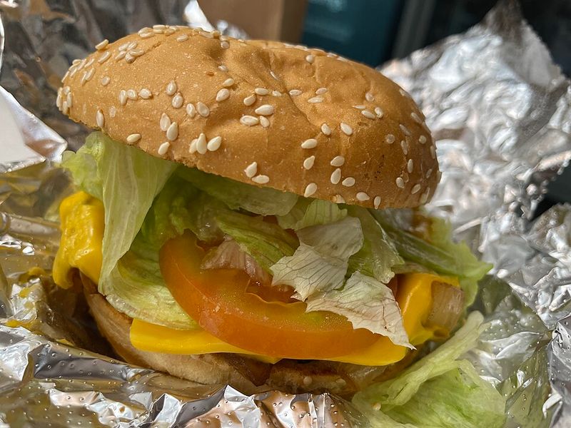 Five Guys' Veggie Sandwich
