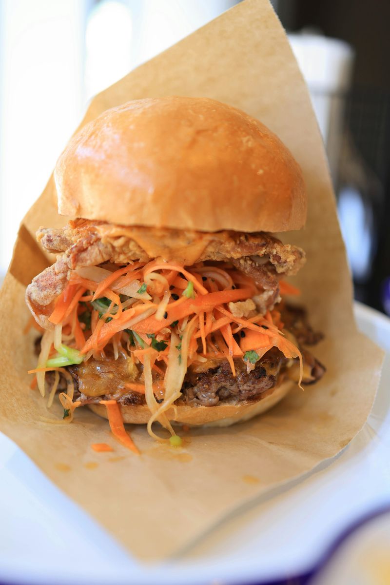 Lamb Burgers with Spring Slaw