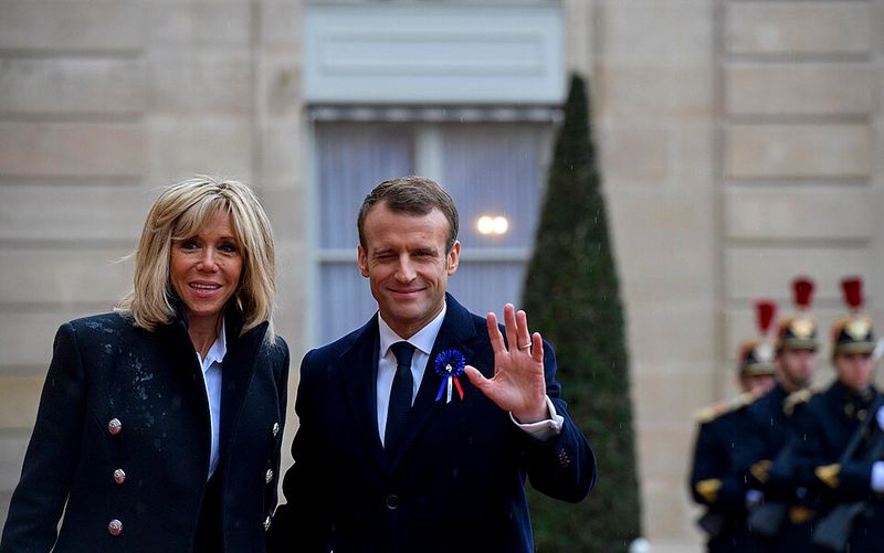 Brigitte Macron and Emmanuel Macron