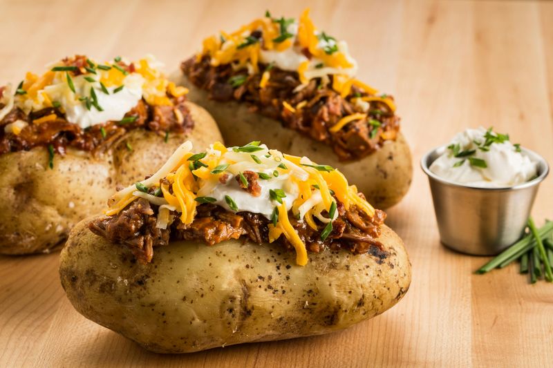 BBQ Chicken Baked Potatoes