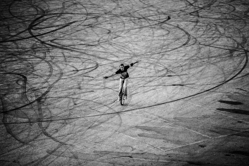 Mark Ruffalo — Unicycling