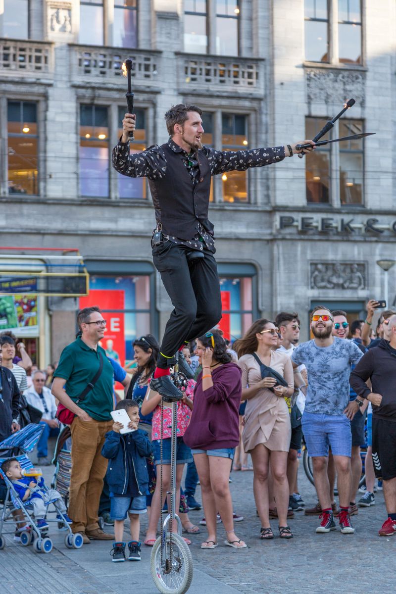 James McAvoy — Unicycling