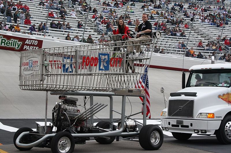Boxy Chrome Grocery Carts