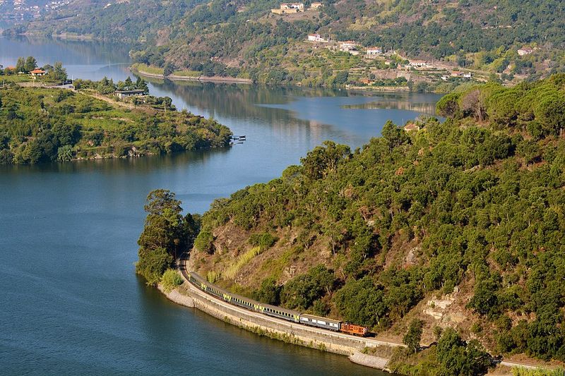 Scenic Train Ride Along The Douro Line