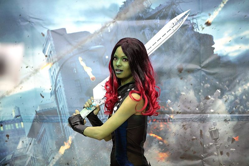 Zoe Saldana as Gamora in Guardians of the Galaxy (2014)