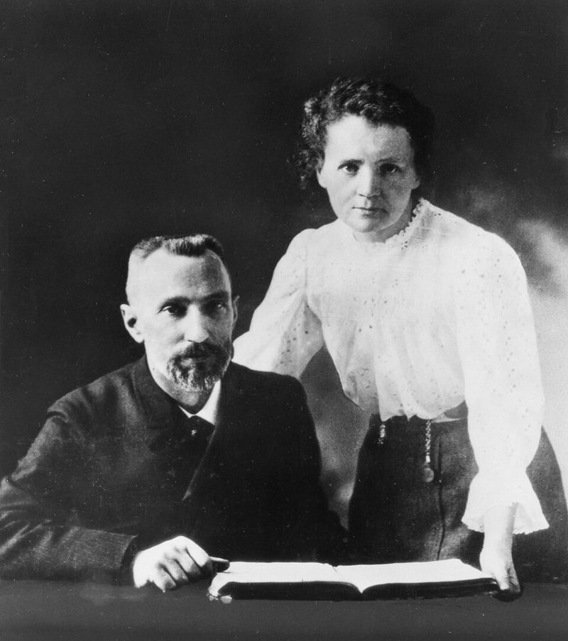 Marie Curie and Pierre Curie