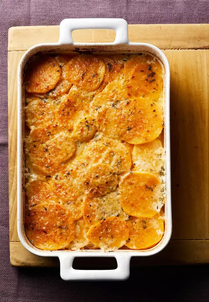 Sweet Potato Au Gratin