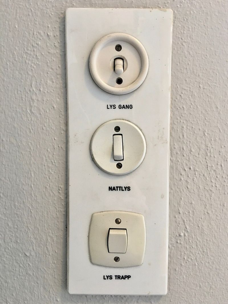 Turning On Electric Lights With A Wall Switch