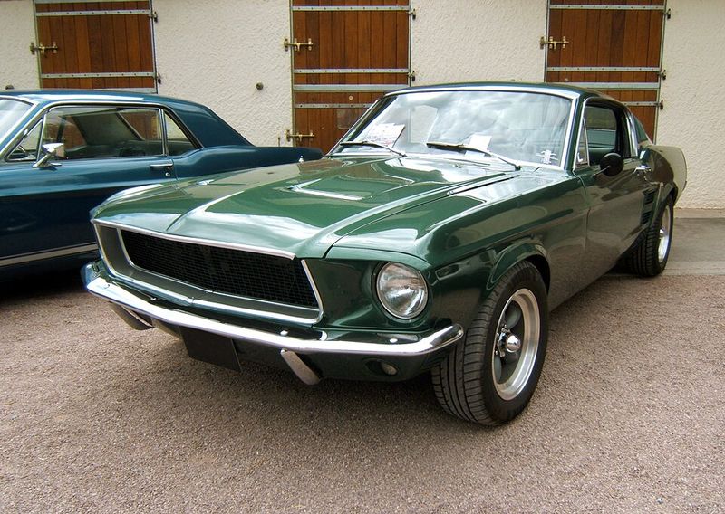 Lady Gaga And Her Ivy-Green 1967 Ford Mustang