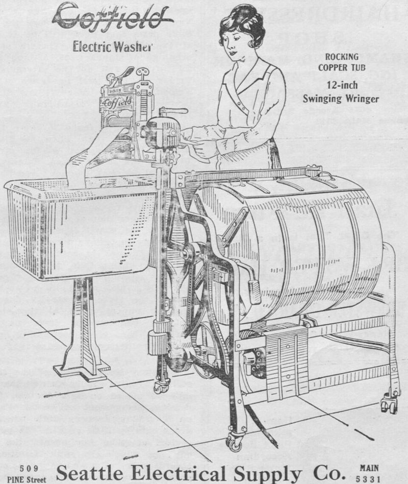 Washing Clothes With A Machine Instead Of By Hand