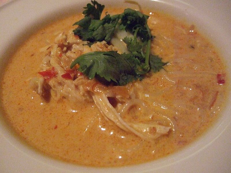 Spicy Thai Coconut Curry Soup With Tofu